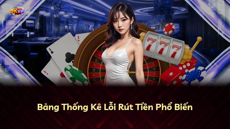 Bảng Thống Kê Lỗi Rút Tiền Phổ Biến